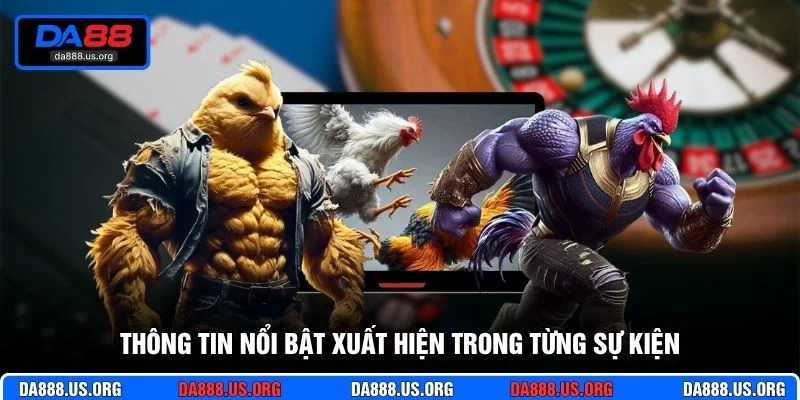 Thông tin nổi bật xuất hiện trong từng sự kiện